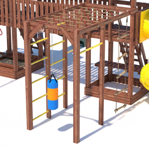 Детская деревянная игровая площадка для улицы дачи CustWood Active 14
