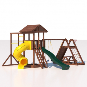 Детская деревянная игровая площадка для улицы дачи CustWood Active 7